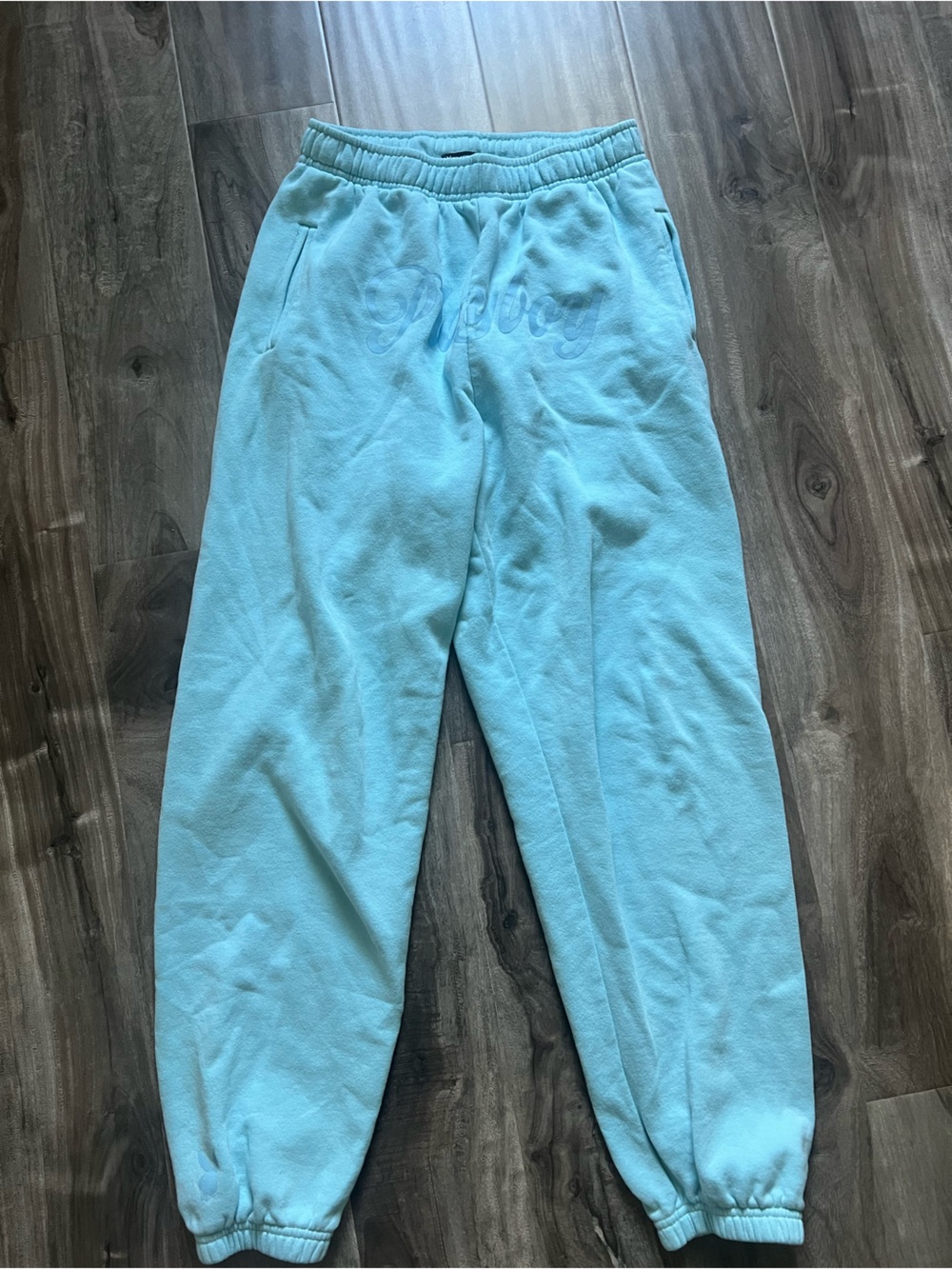 PLAYBOY Kids Aqua Blue Jogger Sweatpants